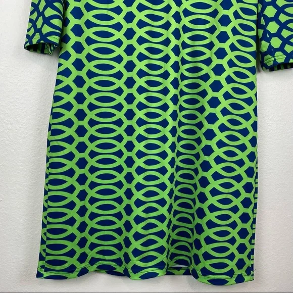 Gretchen Scott Designs Green and Blue Patterned Dress - Picture 6 of 15